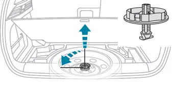 Peugeot 308 > Cómo quitar la rueda de repuesto